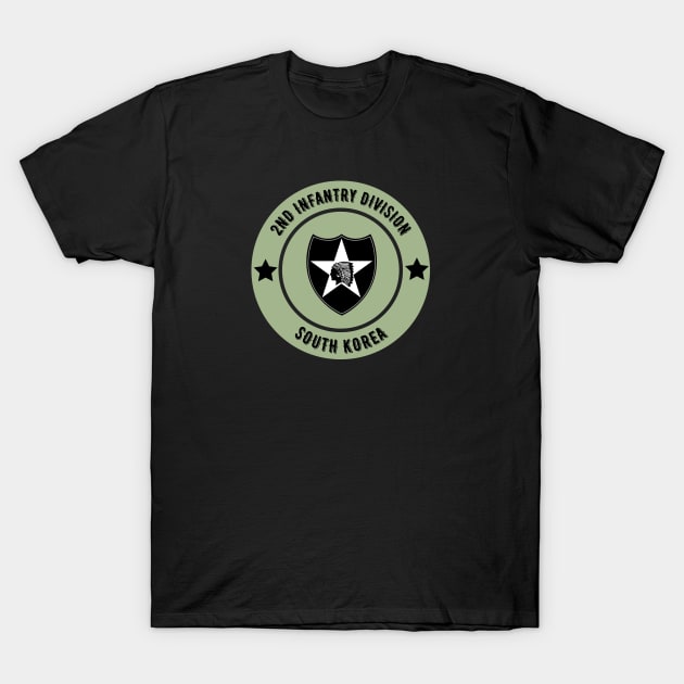 2nd Infantry Division South Korea T-Shirt by Trent Tides